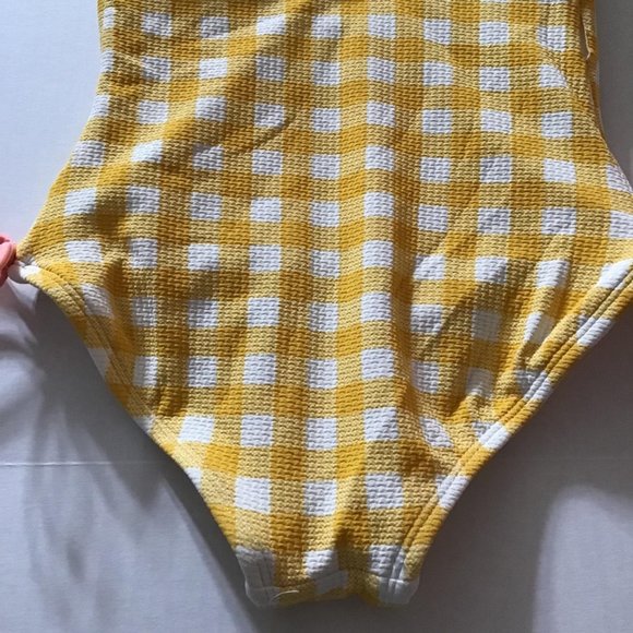 Art Class Girls Sz 6/6x One Pc Gingham Swimsuit - Picture 4 of 8